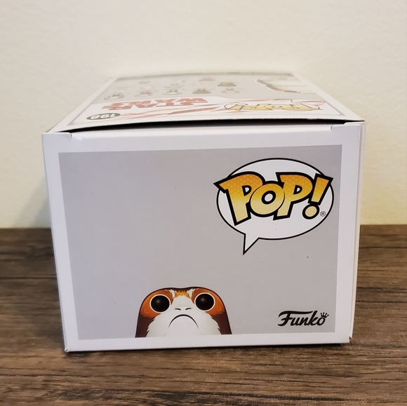 Starwars Funko POP! Flocked Porg Exclusive - Picture 5 of 6